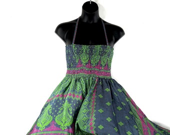 Lilian Plus Plus Size Long Silk Fairy Dress with 2XL bust (The Summer Hippy Dress) SKU:909-7380