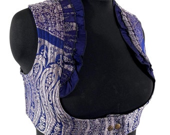 3XL Underbust Corset Bustier Top in Silk Brocade.  SKU:446-8200