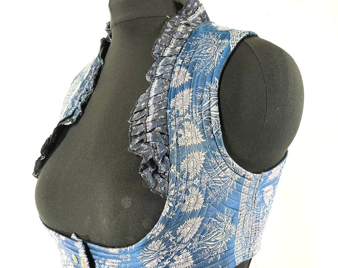 XL. Underbust Corset Bustier Top Silk; Renaissance Bodice  SKU:444-7209