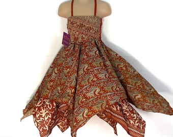Girls Silk Fairy Dress; 2-6 years - Hard Wearing - Easy Clean (SKU:900-2467)