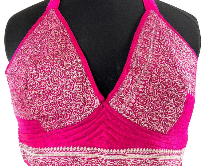 3XL Phoenix Tribal Top. New cut in Silk brocade. SKU:1027-7660