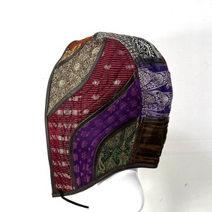 Avalon Hood, Silk Brocade, Festival, Cosplay, LARP, Renaissance, Upcycled Sari Fabric
