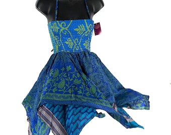 Elvina Fairy Dress; Silky One Size Sundress comfortable & ethical, Length 87cm (34") SKU:901-8366