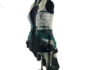 Isabella Corset Dress - Steampunk - Silk Brocade - UK-2XL (SKU:2001-9598)