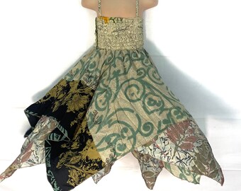 Girls Silk Fairy Dress; 2-6 years - Hard Wearing - Easy Clean (SKU:900-2452)
