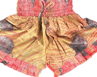 S/M. Silk Venus Shorts; Sexy Hot Pants, Soft Silky Boho Booty Shorts SKU:SS1-7540