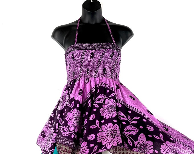 Gina Plus size, Fairy Dress Long 38" in Summer Silk (An ideal Maternity, Tall Girl Dress) SKU:906-7321