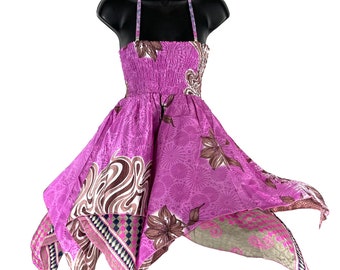 Elvina Fairy Dress; Silky One Size Sundress comfortable & ethical, Length 87cm (34") SKU:901-8356