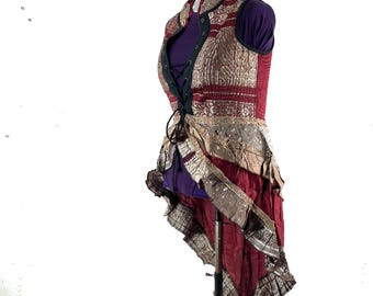 3XL Isabella Corset  Dress - Steampunk - Silk Brocade (SKU:2001-9580)