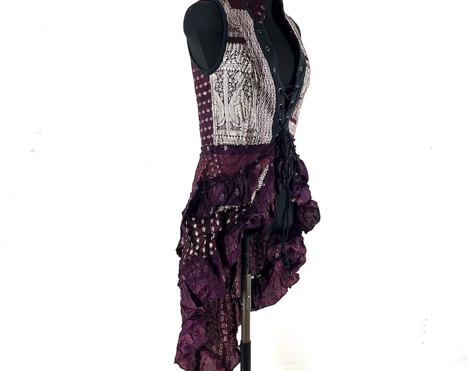 M Isabella Corset  Dress - Steampunk - Silk Brocade (SKU:2001-9630)