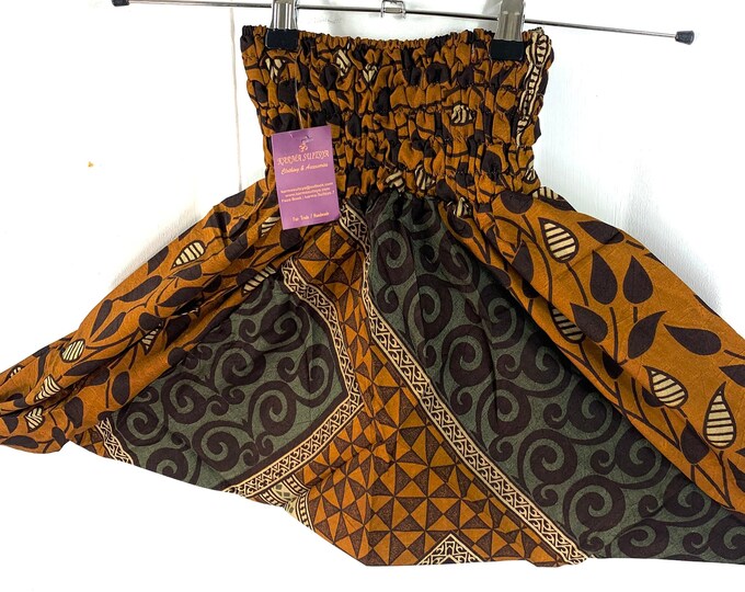 Child Size 4, Silk Harem Pants, Children's Afghans, drop-crotch, Ali Baba, yoga, unisex kids trousers.