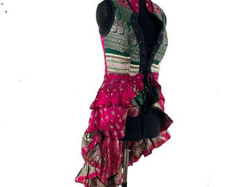 L Isabella Corset  Dress - Steampunk - Silk Brocade (SKU:2001-9615)