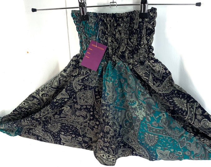 Child Size 4, Silk Harem Pants, Children's Afghans, drop-crotch, Ali Baba, yoga, unisex kids trousers.