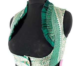 XL. Underbust Corset Bustier Top Silk; Renaissance Bodice  SKU:444-7215