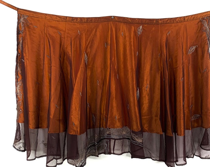 Lotus Flower, Aari Maxi 2 Layer Wrap Skirt. SKU:2012-6820