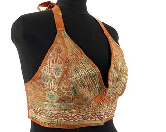 3XL. Phoenix Tribal Top. New cut in Silk brocade. SKU:1027-5939