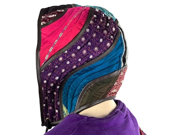 Avalon Hood, Silk Brocade, Festival Cosplay LARP Accessory