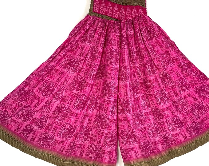 2XL. Corlissa Plus Plus Size Culottes in Summer Silk. Elasticated Waist, Great for a fuller figure. (Wide Leg Palazzo Pants) SKU:837-5210