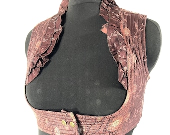 2XL. Underbust Corset Bodice Top. Plus Size Silk Bustier  SKU:445-7217