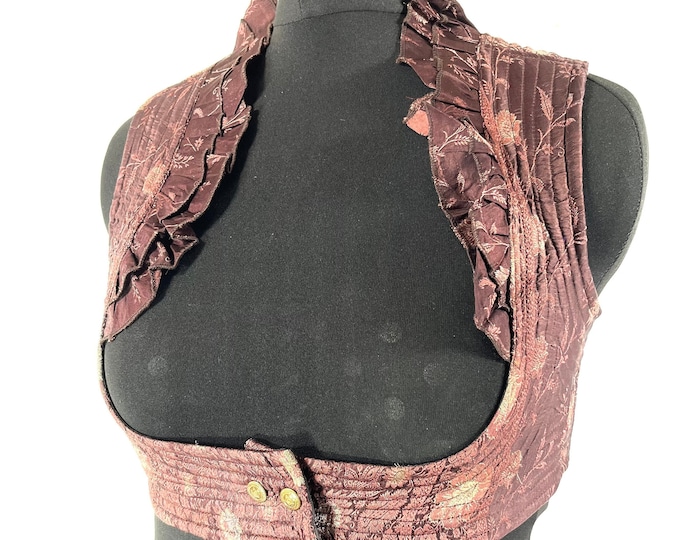 2XL. Underbust Corset Bodice Top. Plus Size Silk Bustier  SKU:445-7217