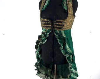 2XL Alaxi Bustier Dress - Corset Dress - Vintage Silk Brocade (KU: 2115-8133)
