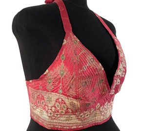 3XL. Phoenix Tribal Top. New cut in Silk brocade. SKU:1027-5941