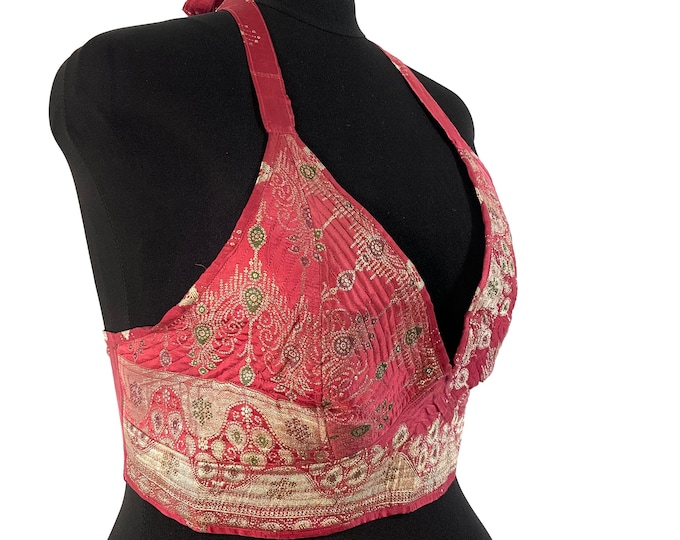 3XL. Phoenix Tribal Top. New cut in Silk brocade. SKU:1027-5941