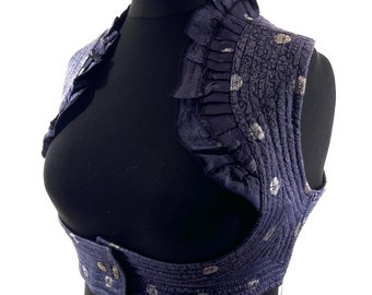 M. Underbust Corset Bustier Silk Brocade Top  SKU:442-8248