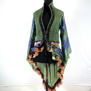UK-M Seraphina Corset Dress, Silk, Long Sleeves.  SKU:1006-7158