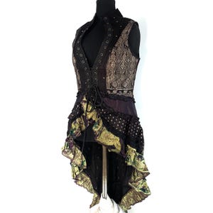 UK-L Isabella Corset  Dress - Steampunk - Silk Brocade (SKU:2001-4479)