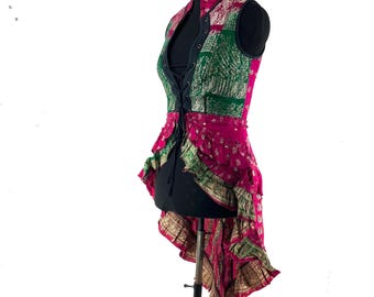 L Isabella Corset  Dress - Steampunk - Silk Brocade (SKU:2001-9614)