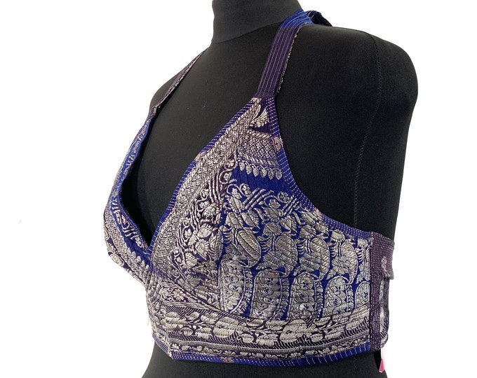 3XL. Phoenix Tribal Top. New cut in Silk brocade. SKU:1027-5938