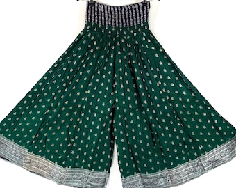Felicity Culottes. Silk brocade (damaged). One size with Elasticated Waist. Palazzo pants. Wide Leg SKU:810-6632
