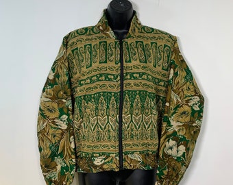 S/M Jude Silk Bomber Jacket with a light fleece cosy lining. One size. (perfect for summer nights)