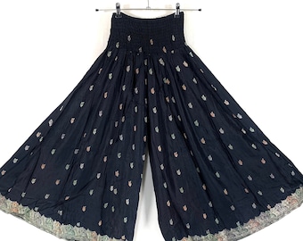 Felicity Culottes. Silk brocade. One size with Elasticated Waist. Palazzo pants. Wide Leg Trousers SKU:810-6631