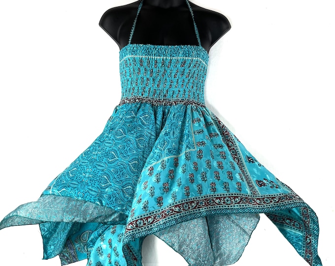 2XL Bust Agetha Midi Silk Fairy Dress - Summer Maternity Dress SKU:908-7360