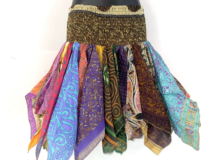 Lilly Short Handkerchief Skirt. Harem style waist SKU:745-4785