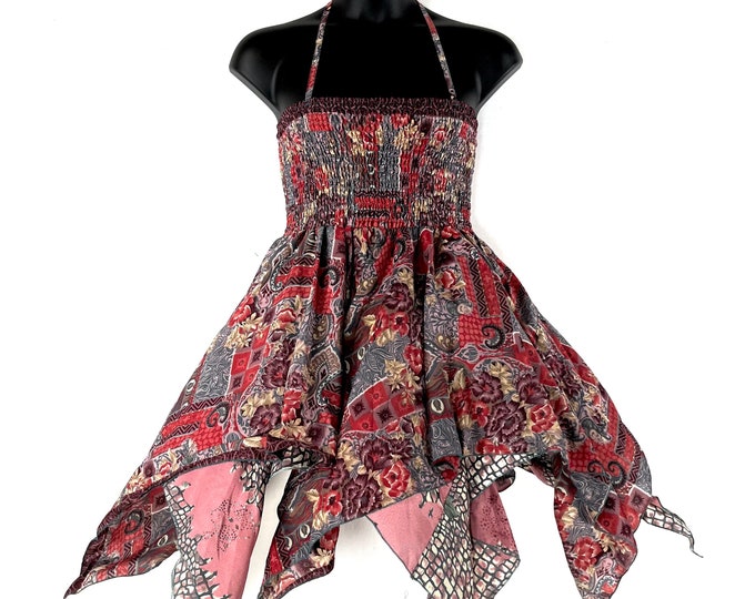 Gina Fairy Dress - Plus Size - 38" Long - Summer Silk (SKU:906-7326)