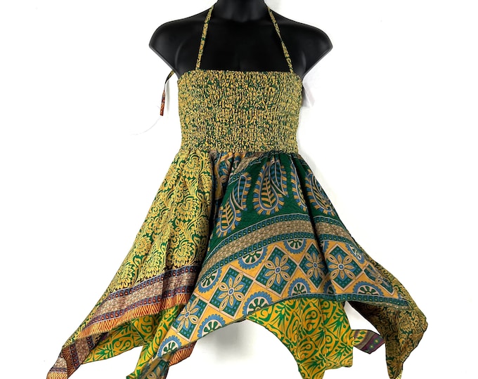 2XL Bust Agetha Midi Silk Fairy Dress - Summer Maternity Dress SKU:908-7362