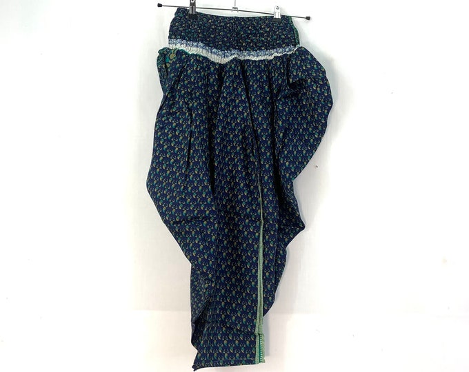 Caroline Waterfall Silk Harem Pants; One size, Elasticated waist Comfy yoga Eco Trousers