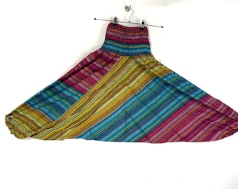 Cotton Harem Pants with drop crotch, colorful Afghani Pants. Unisex Ali Baba Trousers Aladdin Pants Afghan Trousers SKU:850-5324