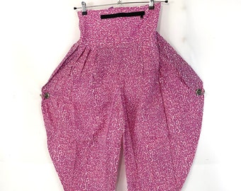 Cotton Harem Pants with handy Zip Pocket. Festival Funky Clothing for Adults. Unisex Palazzo Trousers for Men & Women. Quality Fabric