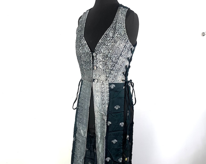L. Goddess Dress in Silk Brocade SKU: 3102-5282