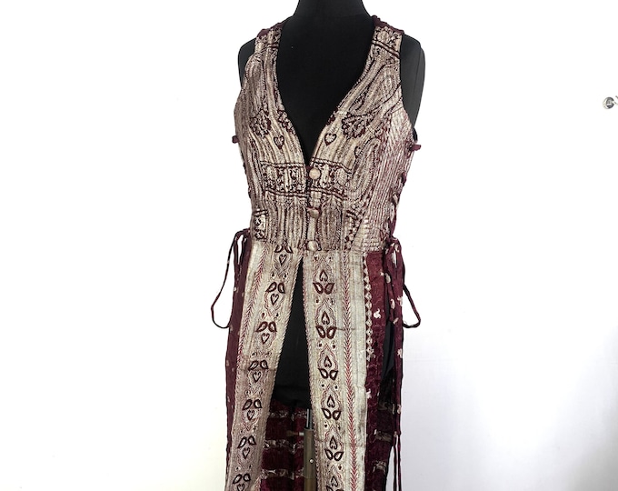 L. Long Goddess Dress in Silk Brocade SKU: 3102-5280