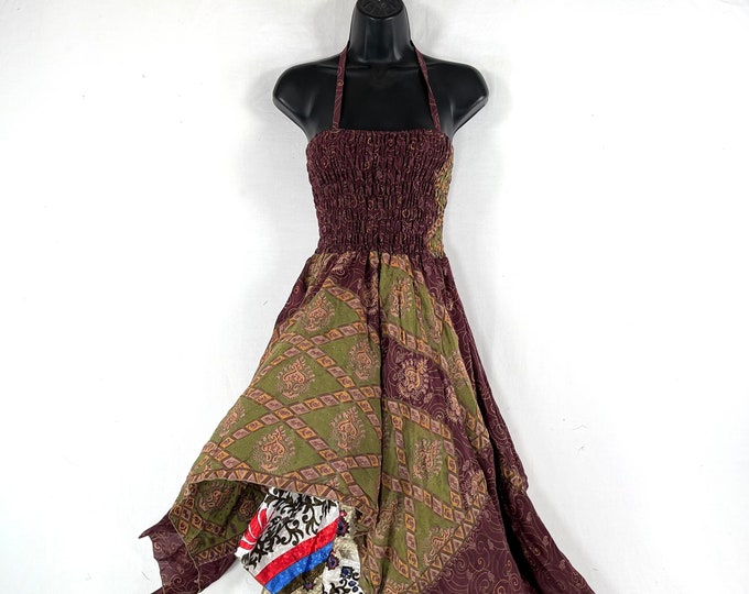 Tatiana Fairy Dress 43" (109cm) Length, One size, Silky Summer, Bohemian, hippie, boho, gypsy, princess. SKU: 902-7251
