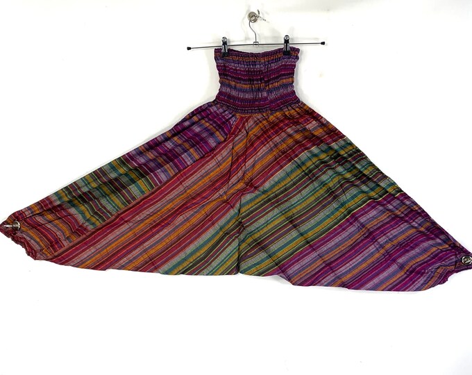 Cotton Harem Pants with drop crotch, colorful Afghani Pants. Unisex Ali Baba Trousers Aladdin Pants Afghan Trousers SKU:850-5327