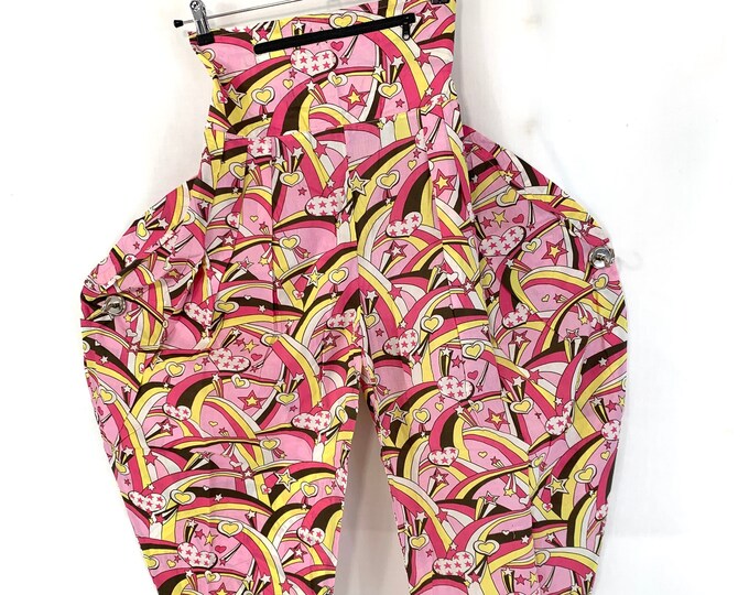 Festival Funky Clothing for Adults. Cotton Harem Pants with handy Zip Pocket. Unisex Palazzo Trousers for Men & Women. Quality Fabric