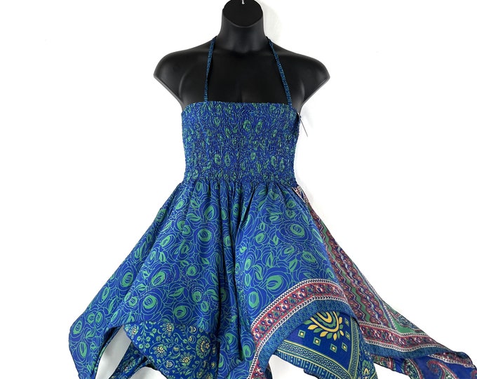 2XL Bust Agetha Midi Silk Fairy Dress; length 38" (96cm) The Summer Maternity Dress SKU:908-7361