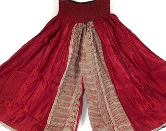 2XL Amy Culottes - Silk Brocade - Wide Leg Palazzo Pants (SKU:812-6688)