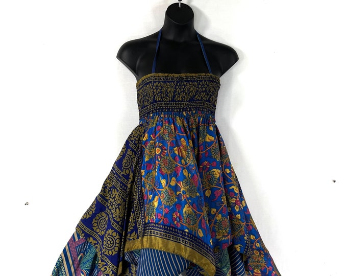 Lara Plus size, Fairy Dress Long 43" in Summer Silk (An ideal Maternity, Tall Girl Dress) SKU:905-7829